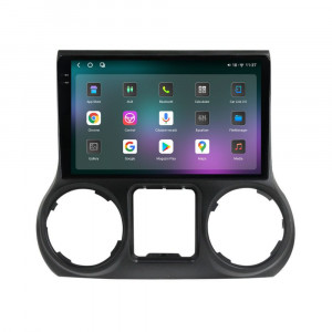 Navigatie dedicata cu Android Jeep Wrangler III (JK) 2015 - 2018, 12GB RAM, Radio GPS Dual Zone, Display 2K QLED 10.36" Touchscreen, Internet Wi-Fi si slot SIM 4G, Bluetooth, MirrorLink, USB, Waze 96178