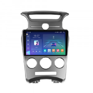 Navigatie dedicata cu Android KIA Carens III 2006 - 2013, clima manuala, 4GB RAM, Radio GPS Dual Zone, Display 2K QLED 9.5" Touchscreen, Internet Wi-Fi si slot SIM 4G, Bluetooth, MirrorLink, USB