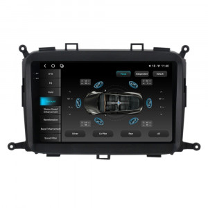 Navigatie dedicata cu Android Kia Carens IV 2013 - 2018, 12GB RAM, Radio GPS Dual Zone, Display 2K QLED 9.5" Touchscreen, Internet Wi-Fi si slot SIM 4G, Bluetooth, MirrorLink, USB, Waze 99048