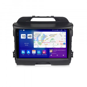 Navigatie dedicata cu Android KIA Sportage 2010 - 2016, 4GB RAM, Radio GPS Dual Zone, Display 2K QLED 9.5" Touchscreen, Internet Wi-Fi si slot SIM 4G, Bluetooth, MirrorLink, USB, Waze 104008