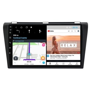 Navigatie dedicata cu Android Mazda 3 2003 - 2009, 1GB RAM, Radio GPS Dual Zone, Display HD IPS 9" Touchscreen, Internet Wi-Fi, Bluetooth, MirrorLink, USB 100509078