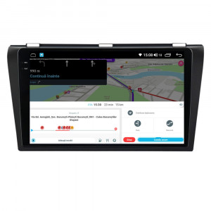Navigatie dedicata cu Android Mazda 3 2003 - 2009, 8GB RAM, Radio GPS Dual Zone, Display 2K QLED 9.5" Touchscreen, Internet Wi-Fi si slot SIM 4G, Bluetooth, MirrorLink, USB, Waze 112398