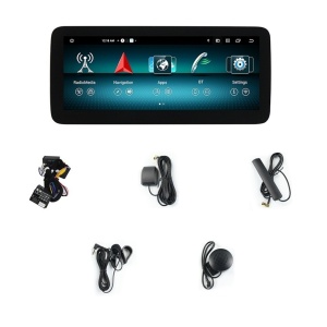 Navigatie dedicata cu Android Mercedes GLK X204 2008 - 2012 cu navigatie NTG 4, 6GB RAM, Radio GPS Dual Zone, Display QLED 12.3" Touchscreen, Internet Wi-Fi si slot SIM 4G, Bluetooth, MirrorLink, USB 100001138