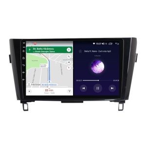 Navigatie dedicata cu Android Nissan Qashqai II 2014 - 2021, 4GB RAM, Radio GPS Dual Zone, Display HD QLED 10" Touchscreen, Internet Wi-Fi si slot SIM 4G, Bluetooth, MirrorLink, USB 100289718