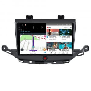 Navigatie dedicata cu Android Opel Astra K 2015 - 2021 sedan, 12GB RAM, Radio GPS Dual Zone, Display 2K QLED 9.5" Touchscreen, Internet Wi-Fi si slot SIM 4G, Bluetooth, MirrorLink, USB, Waze 99668