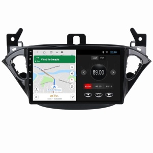 Navigatie dedicata cu Android Opel Corsa E 2014 - 2019, 1GB RAM, Radio GPS Dual Zone, Display HD IPS 9" Touchscreen, Internet Wi-Fi, Bluetooth, MirrorLink, USB 100512048
