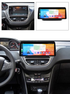 Navigatie dedicata cu Android Peugeot 2008 I 2013 - 2019, 4GB RAM, Radio GPS Dual Zone, Display QLED 12.3" Touchscreen, Internet Wi-Fi si slot SIM 4G, Bluetooth, MirrorLink, USB 100298568