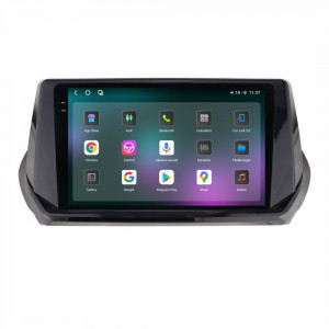 Navigatie dedicata cu Android Peugeot 2008 II dupa 2019, 12GB RAM, Radio GPS Dual Zone, Display 2K QLED 9.5" Touchscreen, Internet Wi-Fi si slot SIM 4G, Bluetooth, MirrorLink, USB, Waze 97408