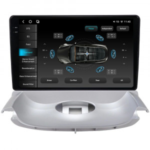 Navigatie dedicata cu Android Peugeot 206 1998 - 2009, 12GB RAM, Radio GPS Dual Zone, Display 2K QLED 9.5'' Touchscreen, Internet Wi-Fi si slot SIM 4G, Bluetooth, MirrorLink, USB, Waze 99128