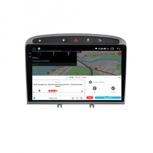 Navigatie dedicata cu Android Peugeot 308 I 2007 - 2013, 8GB RAM, Radio GPS Dual Zone, Display 2K QLED 9.5" Touchscreen, Internet Wi-Fi si slot SIM 4G, Bluetooth, MirrorLink, USB, Waze 112448