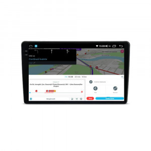 Navigatie dedicata cu Android Peugeot Partner 2008 - 2018, 8GB RAM, Radio GPS Dual Zone, Display 2K QLED 9.5" Touchscreen, Internet Wi-Fi si slot SIM 4G, Bluetooth, MirrorLink, USB, Waze 112618