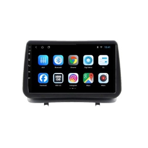 Navigatie dedicata cu Android Renault Clio III 2005 - 2012, 1GB RAM, Radio GPS Dual Zone, Display HD IPS 9" Touchscreen, Internet Wi-Fi, Bluetooth, MirrorLink, USB 100486788
