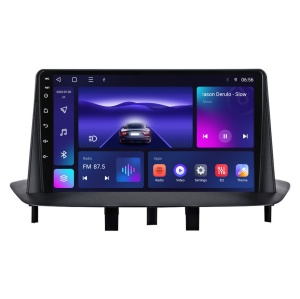 Navigatie dedicata cu Android Renault Megane III 2009 - 2016, 2GB RAM, Radio GPS Dual Zone, Display HD QLED 9" Touchscreen, Internet Wi-Fi si slot SIM 4G, Bluetooth, MirrorLink, USB 100257588