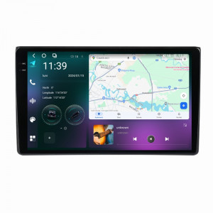 Navigatie dedicata cu Android Seat Exeo 2009 - 2013, 12GB RAM, Radio GPS Dual Zone, Display 2K QLED 9.5" Touchscreen, Internet Wi-Fi si slot SIM 4G, Bluetooth, MirrorLink, USB