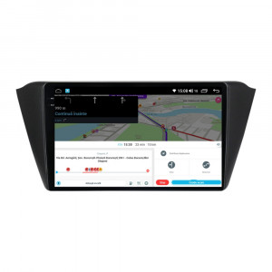 Navigatie dedicata cu Android Skoda Fabia III 2014 - 2021, 4GB RAM, Radio GPS Dual Zone, Display 2K QLED 9.5" Touchscreen, Internet Wi-Fi si slot SIM 4G, Bluetooth, MirrorLink, USB, Waze 111888