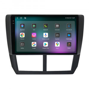 Navigatie dedicata cu Android Subaru Impreza / XV / WRX 2007 - 2014, 12GB RAM, Radio GPS Dual Zone, Display 2K QLED 9.5" Touchscreen, Internet Wi-Fi si slot SIM 4G, Bluetooth, MirrorLink, USB, Waze 96168
