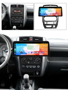 Navigatie dedicata cu Android Suzuki Jimny 2005 - 2018, 8GB RAM, Radio GPS Dual Zone, Display QLED 12.3" Touchscreen, Internet Wi-Fi si slot SIM 4G, Bluetooth, MirrorLink, USB 100299858