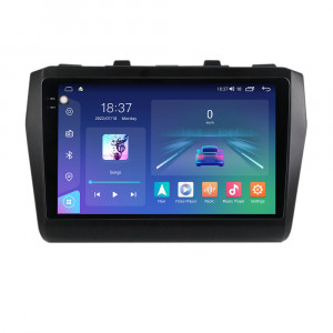 Navigatie dedicata cu Android Suzuki Swift V dupa 2017, 4GB RAM, Radio GPS Dual Zone, Display 2K QLED 9.5" Touchscreen, Internet Wi-Fi si slot SIM 4G, Bluetooth, MirrorLink, USB