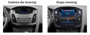 Navigatie dedicata cu Android tip tesla Ford Focus III 2011 - 2018, 4GB 62378