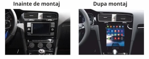 Navigatie dedicata cu Android tip tesla VW Golf VII 2012 - 2019, 8GB RAM, Radio GPS Dual Zone, Touchscreen IPS 9.7" HD, Internet Wi-Fi si slot SIM 4G, Bluetooth, MirrorLink, USB 100007868