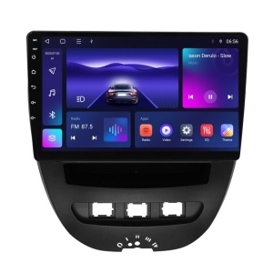 Navigatie dedicata cu Android Toyota Aygo 2005 - 2014, 2GB RAM, Radio GPS Dual Zone, Display HD QLED 10" Touchscreen, Internet Wi-Fi si slot SIM 4G, Bluetooth, MirrorLink, USB 100257408