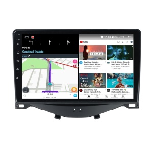 Navigatie dedicata cu Android Toyota Aygo 2014 - 2022, 4GB RAM, Radio GPS Dual Zone, Display HD QLED 9" Touchscreen, Internet Wi-Fi si slot SIM 4G, Bluetooth, MirrorLink, USB 100276368