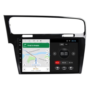 Navigatie dedicata cu Android VW Golf VII 2012 - 2019, negru, 2GB RAM, Radio GPS Dual Zone, Display HD IPS 10" Touchscreen, Internet Wi-Fi, Bluetooth, MirrorLink, USB 100530858