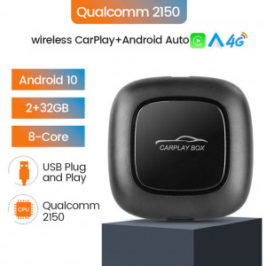 Interfata universala AI Box Android Auto si Apple CarPlay wireless Plug & Play, 2 GB 47299