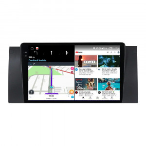 Navigatie dedicata cu Android BMW X5 (E53) 2000 - 2006, 8GB RAM, Radio GPS Dual Zone, Display 2K QLED 9.5" Touchscreen, Internet Wi-Fi si slot SIM 4G, Bluetooth, MirrorLink, USB, Waze 110049