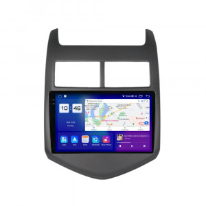 Navigatie dedicata cu Android Chevrolet Aveo 2011 - 2014, 4GB RAM, Radio GPS Dual Zone, Display 2K QLED 9.5" Touchscreen, Internet Wi-Fi si slot SIM 4G, Bluetooth, MirrorLink, USB, Waze 103879