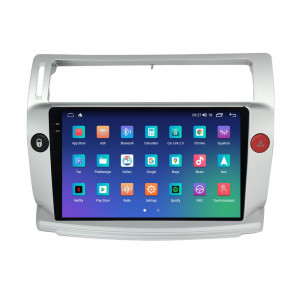 Navigatie dedicata cu Android Citroen C4 I 2004 - 2009, 8GB RAM, Radio GPS Dual Zone, Display 2K QLED 9.5" Touchscreen, Internet Wi-Fi si slot SIM 4G, Bluetooth, MirrorLink, USB, Waze 110069
