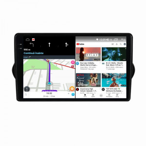 Navigatie dedicata cu Android Fiat Tipo dupa 2015, 4GB RAM, Radio GPS Dual Zone, Display 2K QLED 9.5" Touchscreen, Internet Wi-Fi si slot SIM 4G, Bluetooth, MirrorLink, USB, Waze 109099