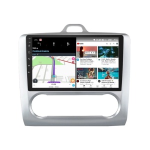 Navigatie dedicata cu Android Ford Focus II 2004 - 2011, clima automata, 2GB RAM, Radio GPS Dual Zone, Display HD QLED 9" Touchscreen, Internet Wi-Fi si slot SIM 4G, Bluetooth, MirrorLink, USB 100270629