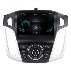 Navigatie dedicata cu Android Ford Focus III 2011 - 2018, 12GB RAM, Radio GPS Dual Zone, Display 2K QLED 9.5" Touchscreen, Internet Wi-Fi si slot SIM 4G, Bluetooth, MirrorLink, USB, Waze 95619