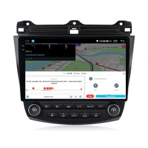 Navigatie dedicata cu Android Honda Accord VII 2003 - 2008, 4GB RAM, Radio GPS Dual Zone, Display 2K QLED 10.36" Touchscreen, Internet Wi-Fi si slot SIM 4G, Bluetooth, MirrorLink, USB, Waze 111799