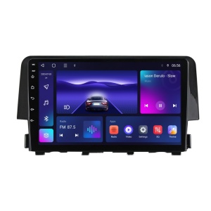 Navigatie dedicata cu Android Honda Civic X 2015 - 2021, 4GB RAM, Radio GPS Dual Zone, Display HD IPS 9" Touchscreen, Internet Wi-Fi, Bluetooth, MirrorLink, USB