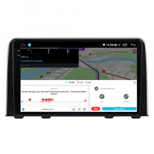Navigatie dedicata cu Android Honda CR-V V dupa 2018, 8GB RAM, Radio GPS Dual Zone, Display 2K QLED 9.5" Touchscreen, Internet Wi-Fi si slot SIM 4G, Bluetooth, MirrorLink, USB, Waze 112539