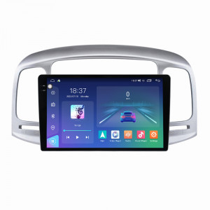 Navigatie dedicata cu Android Hyundai Accent III 2005 - 2010, 4GB RAM, Radio GPS Dual Zone, Display 2K QLED 9.5" Touchscreen, Internet Wi-Fi si slot SIM 4G, Bluetooth, MirrorLink, USB, Waze 103689