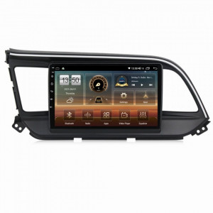 Navigatie dedicata cu Android Hyundai Elantra VI 2019 - 2020, 6GB RAM, Radio GPS Dual Zone, Display HD QLED 9" Touchscreen, Internet Wi-Fi si slot SIM 4G, Bluetooth, MirrorLink, USB