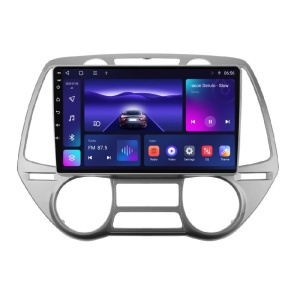 Navigatie dedicata cu Android Hyundai i20 2008 - 2012, clima automata, 2GB RAM, Radio GPS Dual Zone, Display HD QLED 9" Touchscreen, Internet Wi-Fi si slot SIM 4G, Bluetooth, MirrorLink, USB 100261149