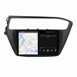 Navigatie dedicata cu Android Hyundai i20 2018 - 2020, 8GB RAM, Radio GPS Dual Zone, Display 2K QLED 9.5" Touchscreen, Internet Wi-Fi si slot SIM 4G, Bluetooth, MirrorLink, USB, Waze 106299