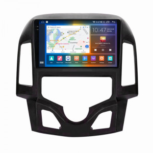 Navigatie dedicata cu Android Hyundai i30 2007 - 2012, clima automata, 8GB RAM, Radio GPS Dual Zone, Display 2K QLED 9.5" Touchscreen, Internet Wi-Fi si slot SIM 4G, Bluetooth, MirrorLink, USB, Waze 106309