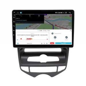 Navigatie dedicata cu Android Hyundai ix20 2010 - 2019, clima automata, 4GB RAM, Radio GPS Dual Zone, Display HD QLED 9" Touchscreen, Internet Wi-Fi si slot SIM 4G, Bluetooth, MirrorLink, USB 100292289