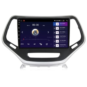 Navigatie dedicata cu Android Jeep Cherokee V 2014 - 2019, 4GB RAM, Radio GPS Dual Zone, Display HD QLED 10" Touchscreen, Internet Wi-Fi si slot SIM 4G, Bluetooth, MirrorLink, USB 100254279