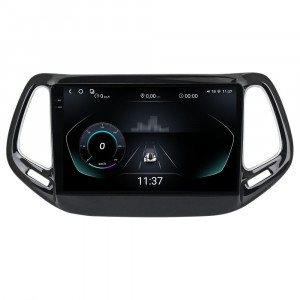 Navigatie dedicata cu Android Jeep Compass II 2016 - 2021, 12GB RAM, Radio GPS Dual Zone, Display 2K QLED 10.36" Touchscreen, Internet Wi-Fi si slot SIM 4G, Bluetooth, MirrorLink, USB, Waze 97299