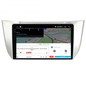 Navigatie dedicata cu Android Lexus RX 2003 - 2009, 4GB RAM, Radio GPS Dual Zone, Display 2K QLED 9.5" Touchscreen, Internet Wi-Fi si slot SIM 4G, Bluetooth, MirrorLink, USB, Waze 112189