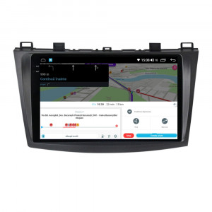 Navigatie dedicata cu Android Mazda 3 2009 - 2013, 4GB RAM, Radio GPS Dual Zone, Display 2K QLED 9.5" Touchscreen, Internet Wi-Fi si slot SIM 4G, Bluetooth, MirrorLink, USB, Waze 111819