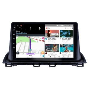 Navigatie dedicata cu Android Mazda 3 2013 - 2019, 2GB RAM, Radio GPS Dual Zone, Display HD QLED 9" Touchscreen, Internet Wi-Fi si slot SIM 4G, Bluetooth, MirrorLink, USB 100270899