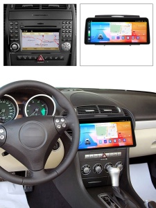 Navigatie dedicata cu Android Mercedes SLK R171 2004 - 2011, 4GB RAM, Radio GPS Dual Zone, Display QLED 12.3" Touchscreen, Internet Wi-Fi si slot SIM 4G, Bluetooth, MirrorLink, USB 100299069