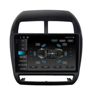 Navigatie dedicata cu Android Mitsubishi ASX 2016 - 2019, 12GB RAM, Radio GPS Dual Zone, Display 2K QLED 9.5" Touchscreen, Internet Wi-Fi si slot SIM 4G, Bluetooth, MirrorLink, USB, Waze 99099